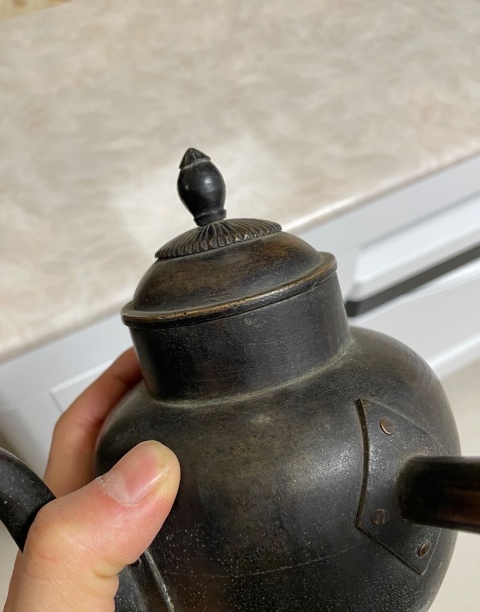 古玩雜項【茶空間系列】清代.銅茶壺(精品雅器)拍賣，當前價格1399元