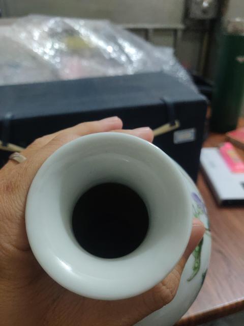 古玩陶瓷【股市漲了就漲價??!交易須走保真】民國細路粉彩花鳥紋瓶拍賣,當前價格55555元
