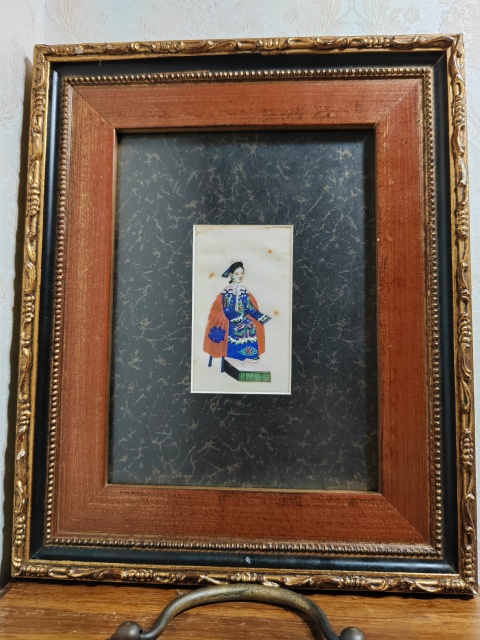 古玩雜項通草畫拍賣，當前價格558元