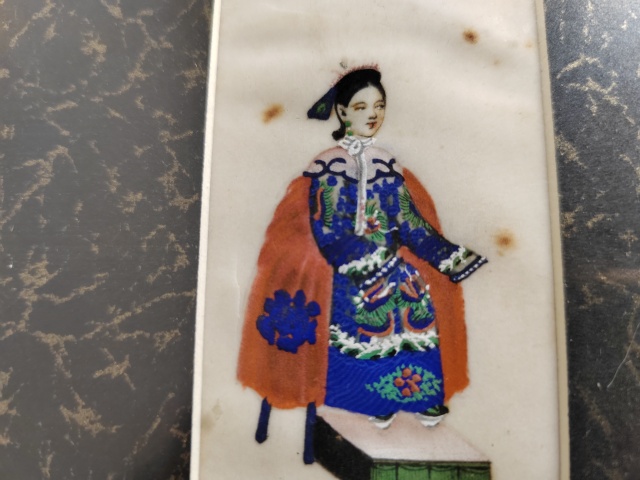 古玩雜項通草畫拍賣，當前價格558元