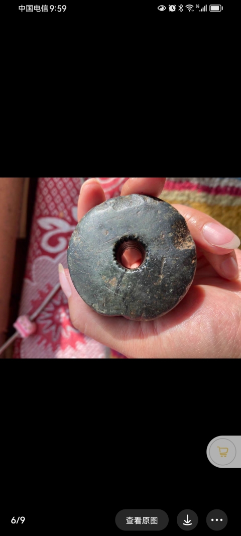 古玩玉器4000年齊家文化地方玉“紡錘”拍賣，當前價格450元