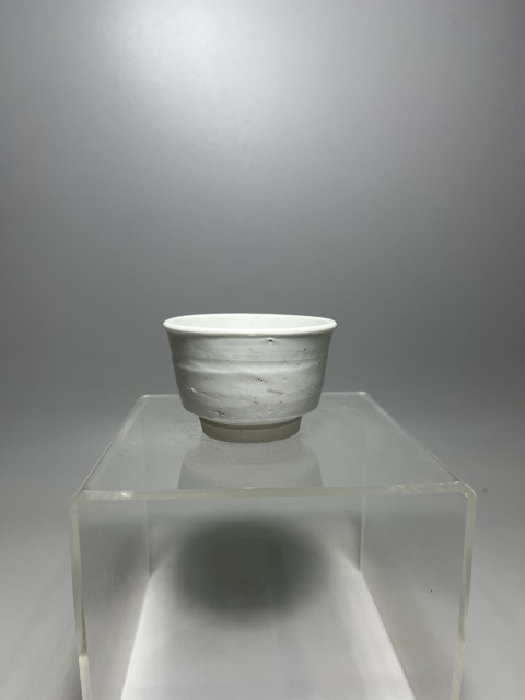 古玩陶瓷明代白釉唇口杯拍賣，當(dāng)前價(jià)格1280元