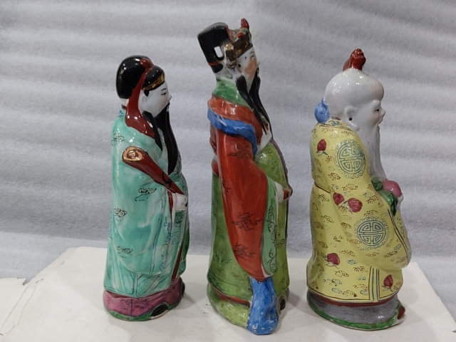 古玩陶瓷粉彩福祿壽三星人物塑像拍賣,當前價格0元