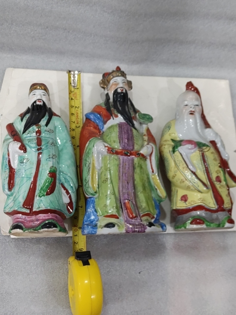 古玩陶瓷粉彩福祿壽三星人物塑像拍賣,當前價格0元