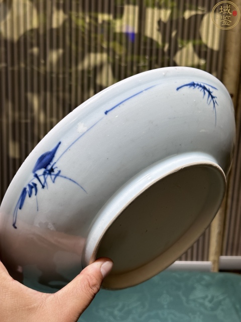 古玩陶瓷雍乾青花一路連科紋大盤拍賣,當前價格6800元