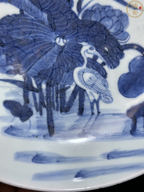 古玩陶瓷雍乾青花一路連科紋大盤拍賣,當前價格6800元