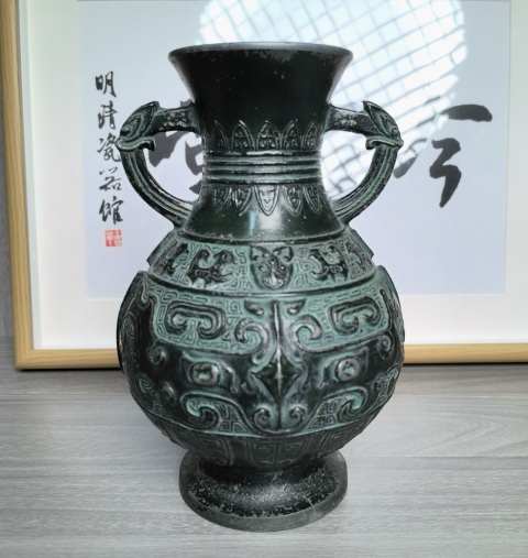 古玩雜項清晚期 銅瓶拍賣，當前價格280元