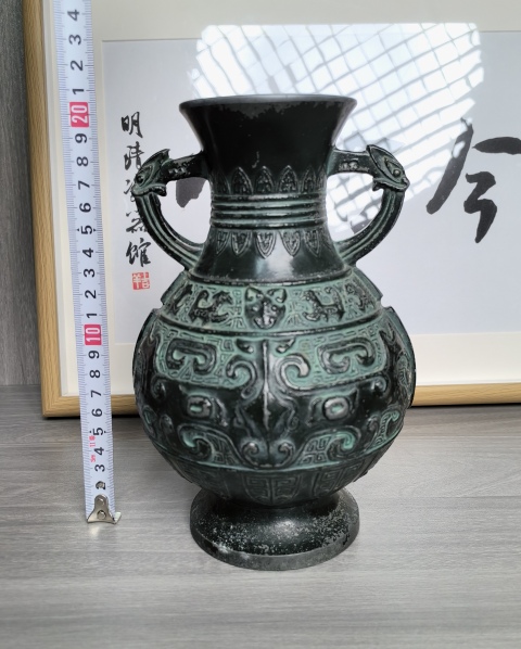 古玩雜項清晚期 銅瓶拍賣，當前價格280元