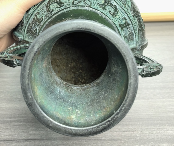 古玩雜項清晚期 銅瓶拍賣，當前價格280元
