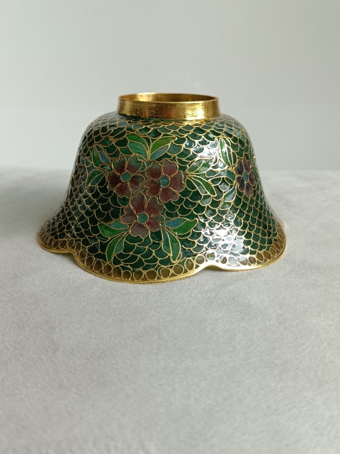 古玩雜項掐絲琺瑯彩碗拍賣,當前價格490元