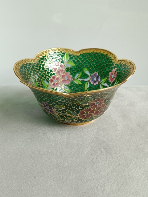 古玩雜項掐絲琺瑯彩碗拍賣,當前價格490元