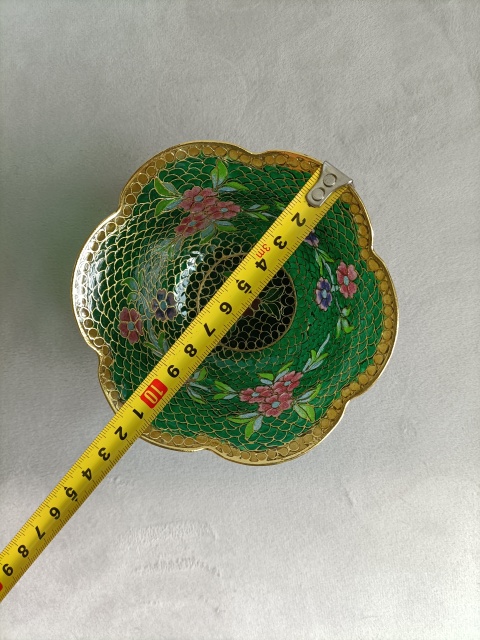 古玩雜項掐絲琺瑯彩碗拍賣,當前價格490元