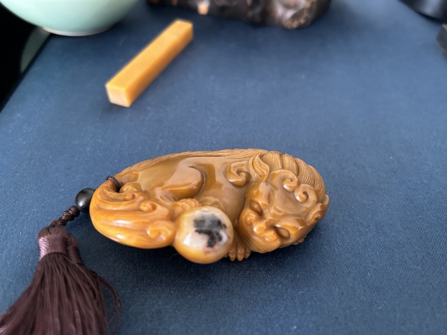 古玩雜項壽山石手把件拍賣,當前價格2699元