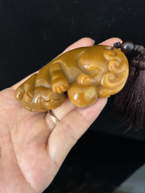 古玩雜項壽山石手把件拍賣,當前價格2699元
