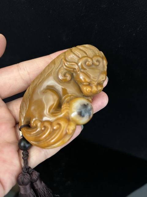 古玩雜項壽山石手把件拍賣,當前價格2699元