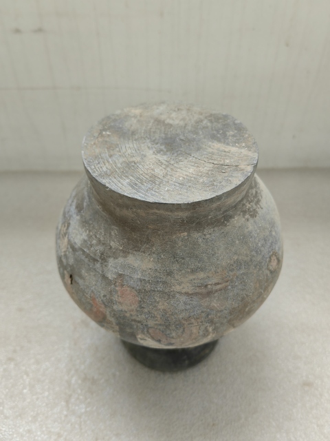 古玩陶瓷灰陶彩繪漢壺拍賣,當前價格850元