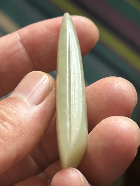 古玩玉器紅山文化斧型墜拍賣，當前價格4200元
