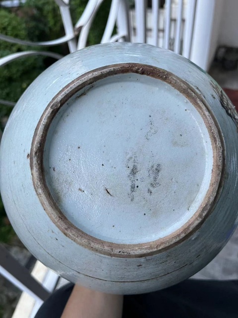 古玩陶瓷民國花鳥紋西瓜罐拍賣，當前價格288元
