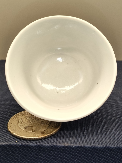 古玩陶瓷清代,青花三星高照圖仰鐘杯拍賣,當前價格399元