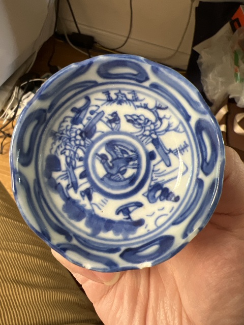 古玩陶瓷青花盤拍賣，當前價格199元