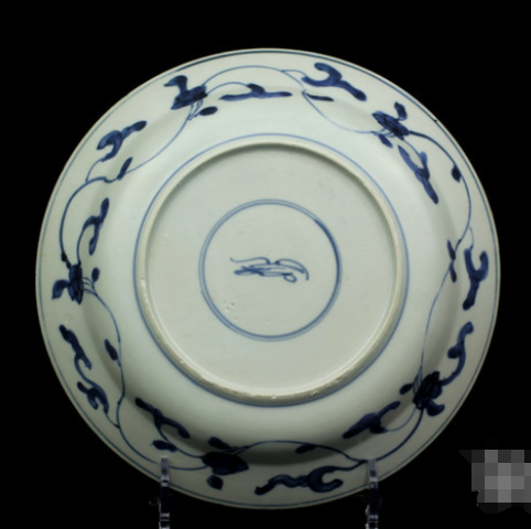 古玩陶瓷【康熙·青花獨步于清王期的時代】花押款青花盤拍賣，當前價格3288元