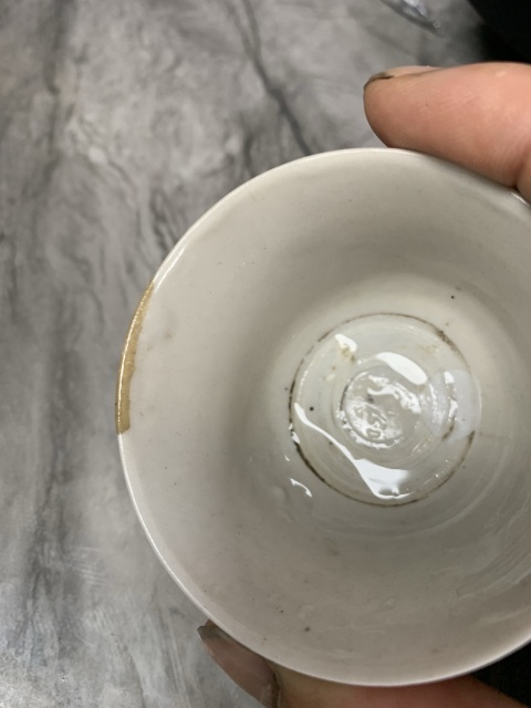 古玩陶瓷晚明白釉杯拍賣,當前價格900元