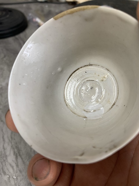 古玩陶瓷晚明白釉杯拍賣,當前價格900元