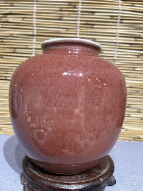 古玩陶瓷郎紅釉太白罐拍賣,當前價格6500元