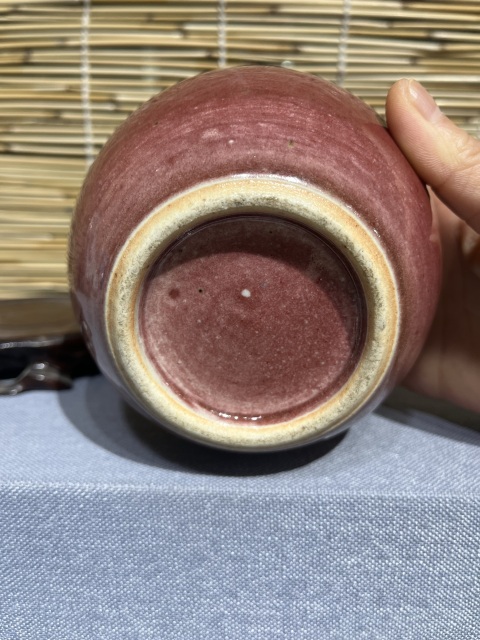古玩陶瓷郎紅釉太白罐拍賣,當前價格6500元