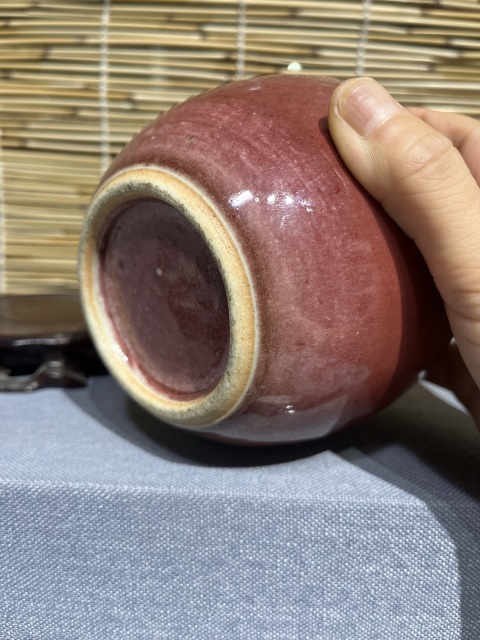 古玩陶瓷郎紅釉太白罐拍賣,當前價格6500元