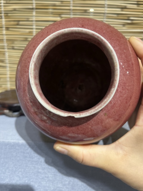 古玩陶瓷郎紅釉太白罐拍賣,當前價格6500元