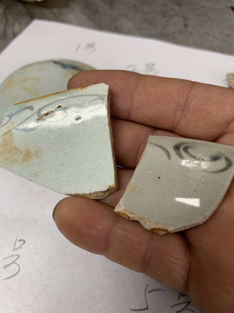 古玩陶瓷元青花標(biāo)本拍賣，當(dāng)前價(jià)格5000元