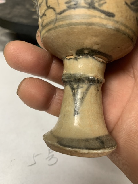 古玩陶瓷青花高士圖高足杯拍賣，當(dāng)前價(jià)格1900元