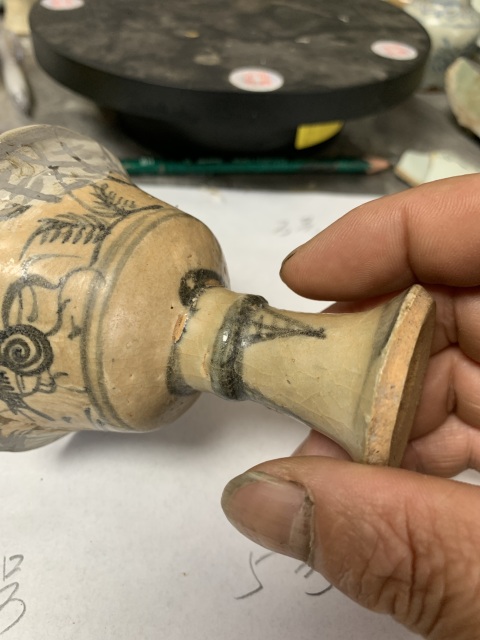 古玩陶瓷青花高士圖高足杯拍賣，當(dāng)前價(jià)格1900元