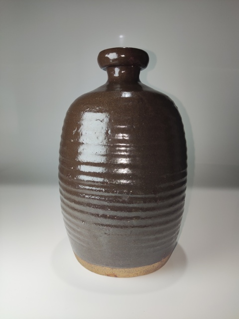 古玩陶瓷明代·褐釉弦紋梅瓶（公元1368-1644）拍賣，當前價格388元