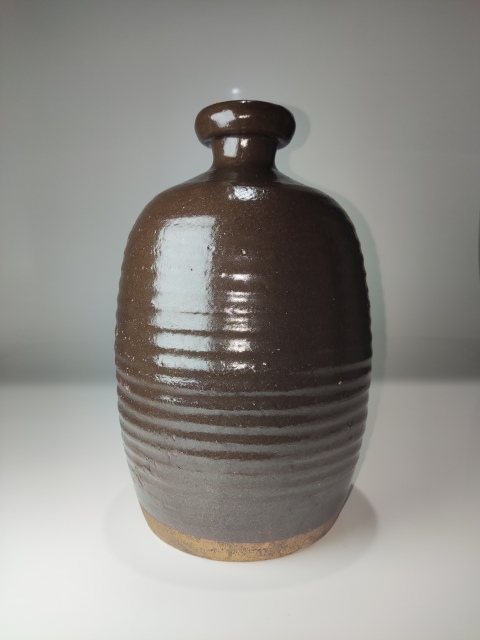 古玩陶瓷明代·褐釉弦紋梅瓶（公元1368-1644）拍賣，當前價格388元