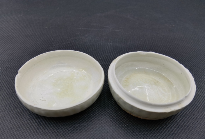 古玩陶瓷青白釉印花粉盒拍賣,當前價格1580元
