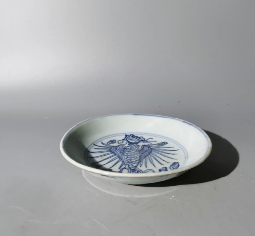 古玩陶瓷鳳紋盤拍賣，當前價格668元