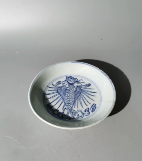 古玩陶瓷鳳紋盤拍賣，當前價格668元