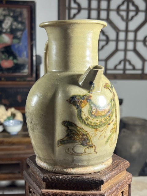 古玩陶瓷唐代長沙窯注子拍賣，當前價格50000元