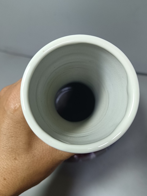 古玩陶瓷創匯時期鈞紅窯變釉天球瓶拍賣,當前價格355元