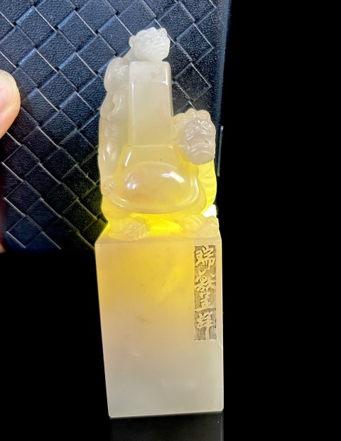 古玩雜項巴林凍石大印章拍賣,當前價格9999元