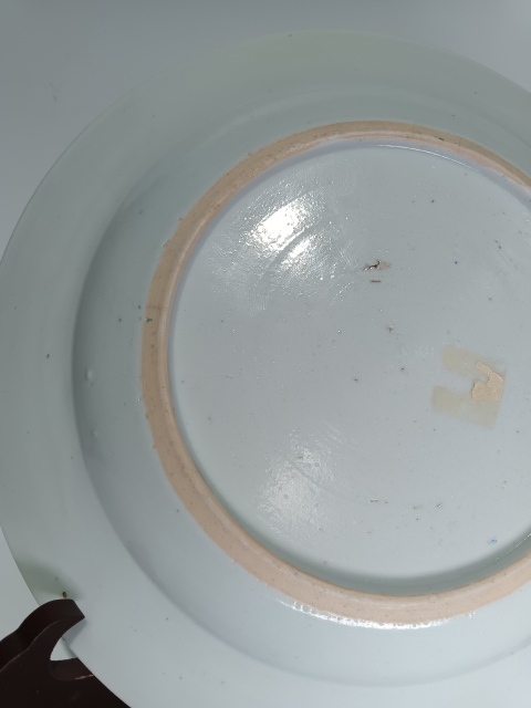 古玩陶瓷清雍正乾隆粉彩花鳥紋盤拍賣,當前價格3600元