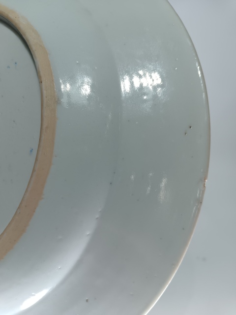 古玩陶瓷清雍正乾隆粉彩花鳥紋盤拍賣,當前價格3600元