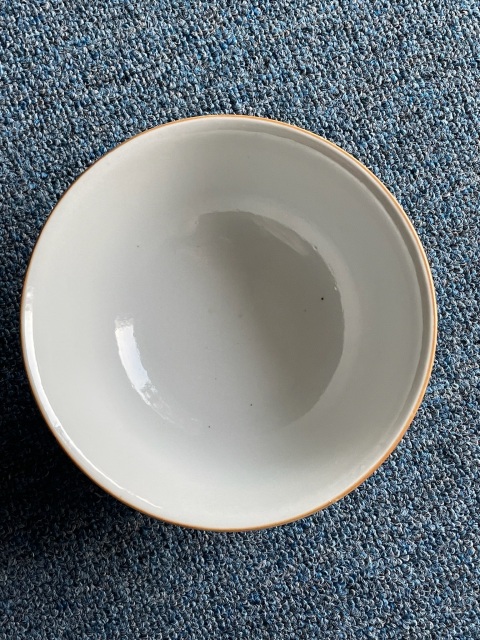 古玩陶瓷清代乾隆粉彩山水碗拍賣，當(dāng)前價格6600元