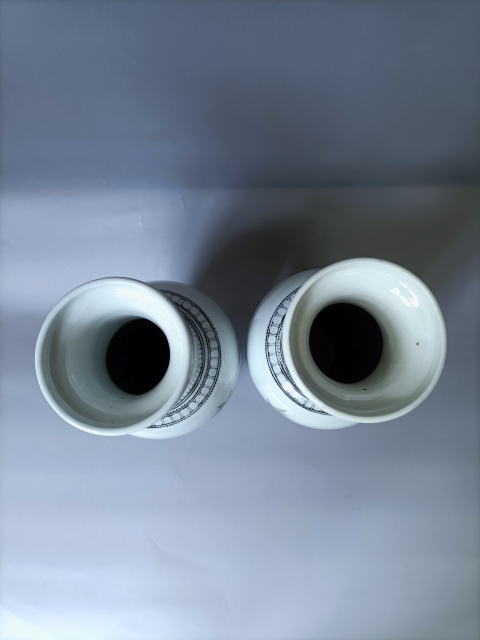 古玩陶瓷粉彩孔雀花卉紋瓶拍賣,當前價格780元