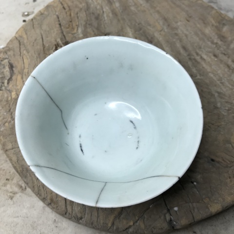 古玩陶瓷吉語紋青花杯拍賣,當前價格280元