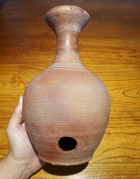古玩陶瓷東漢?紅陶花灑拍賣,當(dāng)前價格2600元