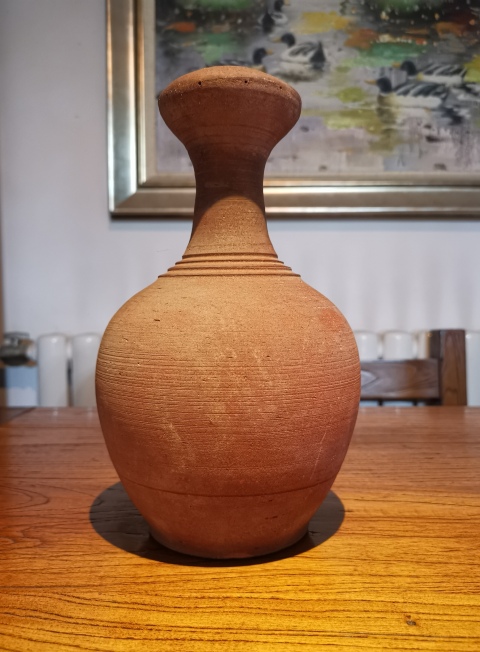 古玩陶瓷東漢?紅陶花灑拍賣,當(dāng)前價格2600元
