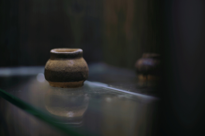 古玩陶瓷醬釉小蓋罐拍賣，當前價格159元